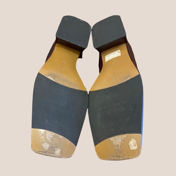 Taryn Rose Two Tone Leather Slip-on Loafers 39 - Picture 5 of 7